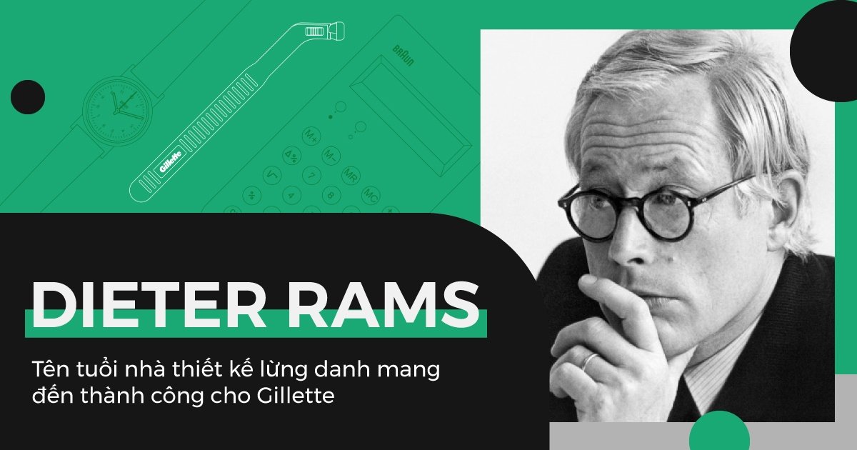 Dieter Rams: Tên tuổi nhà thiết kế lừng danh mang đến thành công cho Gillette